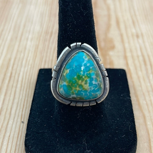 6.5 - Sonoran Rose Turquoise Triangle Ring