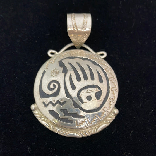 Silver Bear Paw Pendant