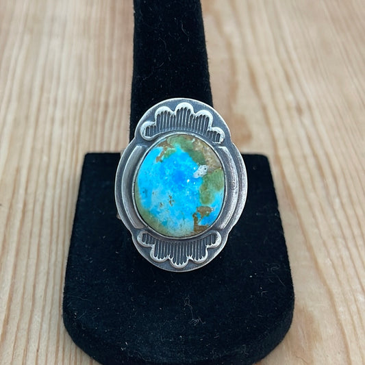 8.5 - Sonoran Gold Turquoise Round Ring