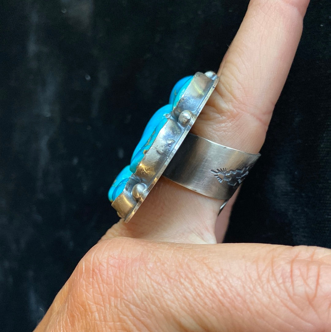 Sonoran Gold turquoise ring (Adjustable)