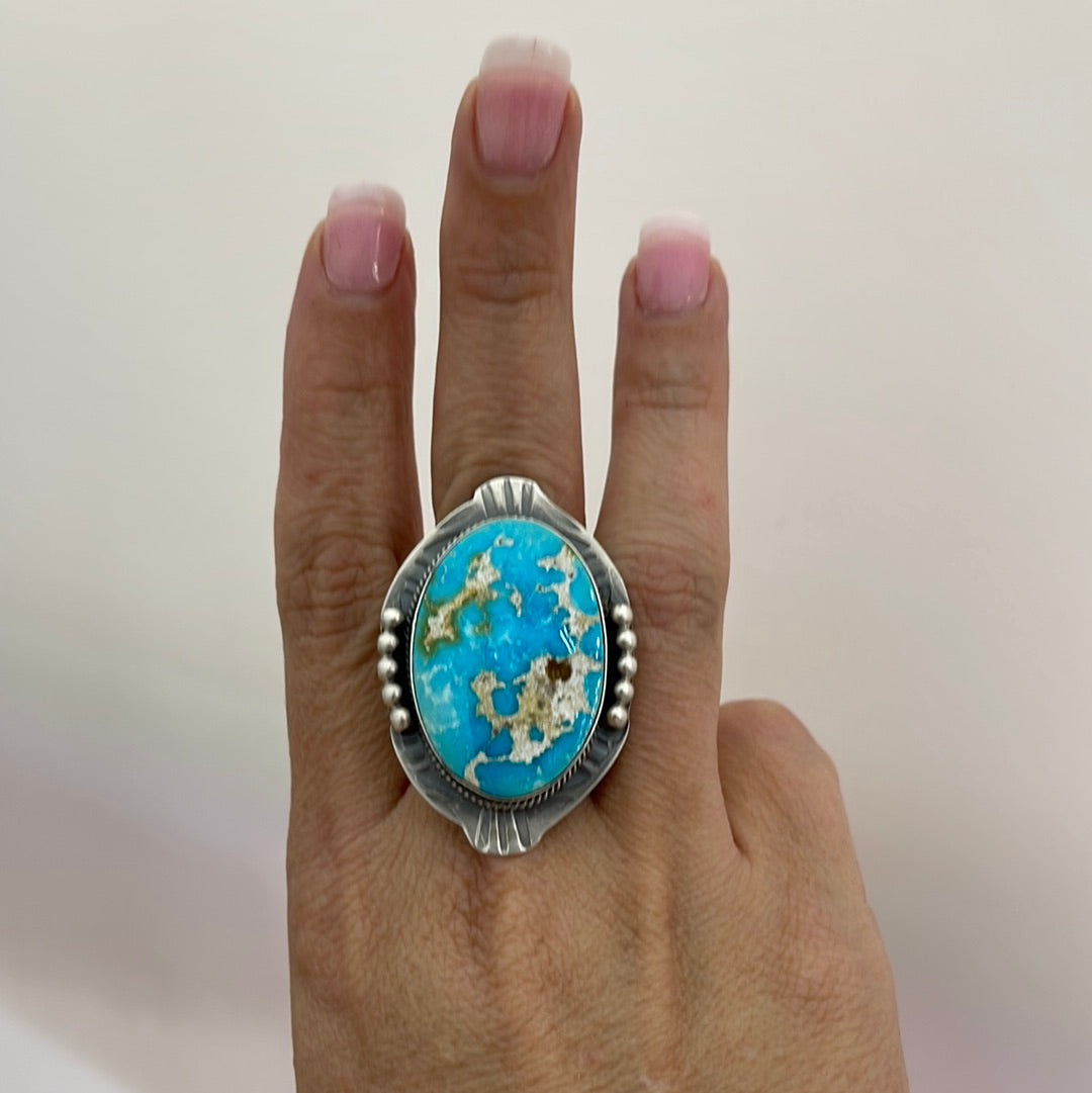 9.0 - Sonoran Gold Turquoise Oval Ring