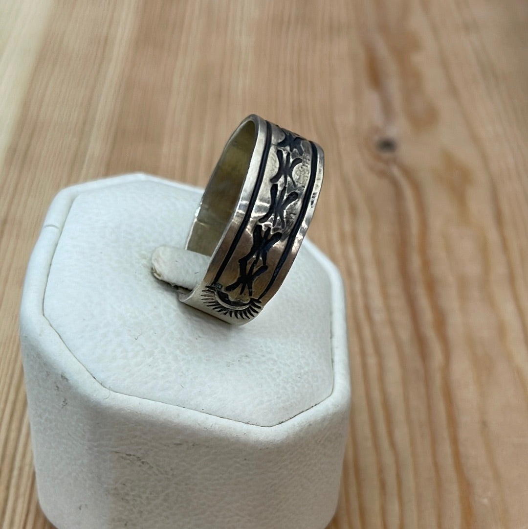 Size 15 - Stamped Band Ring