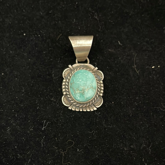 Sonoran Rose Turquoise Pendant