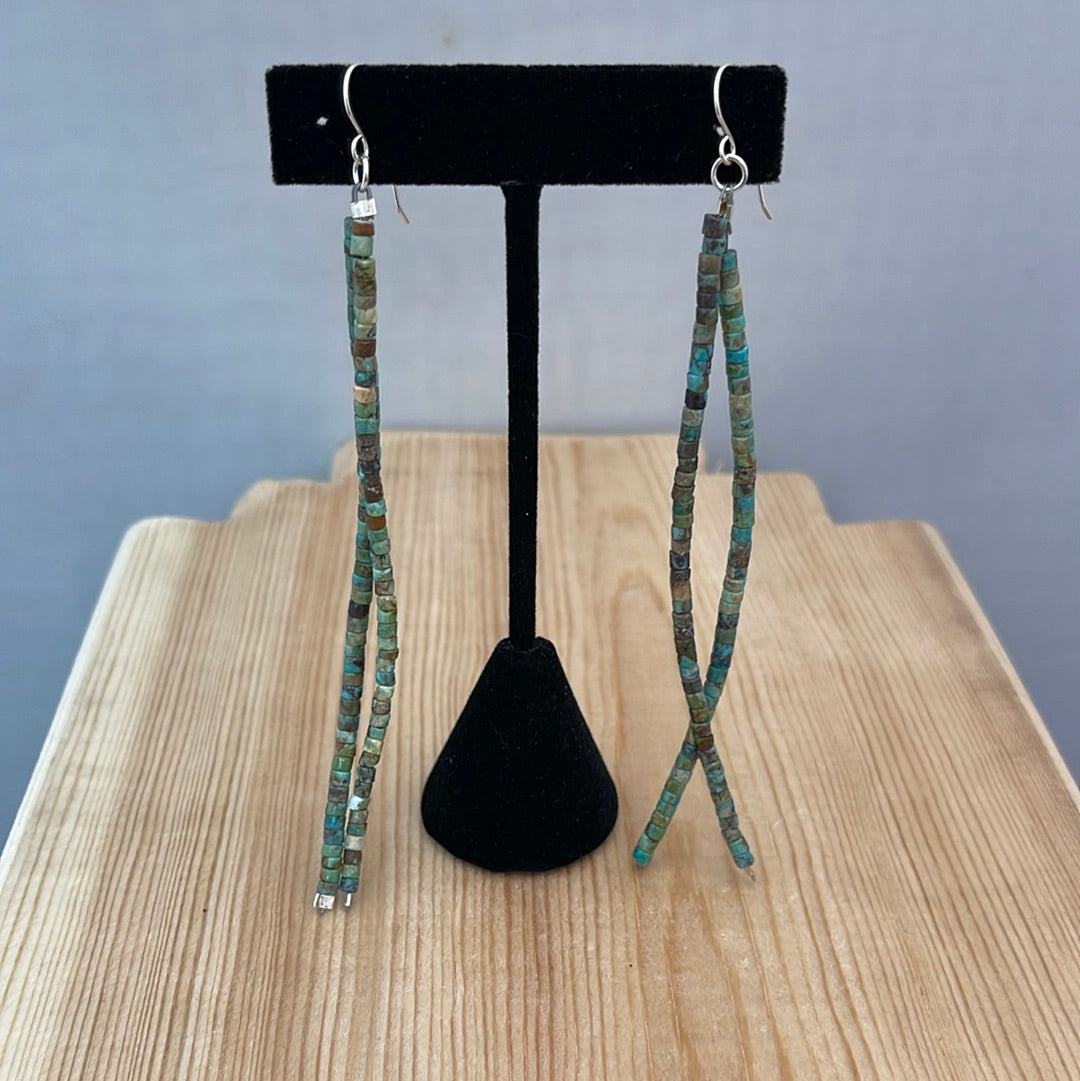 Royston Turquoise Heishi Bead Earrings