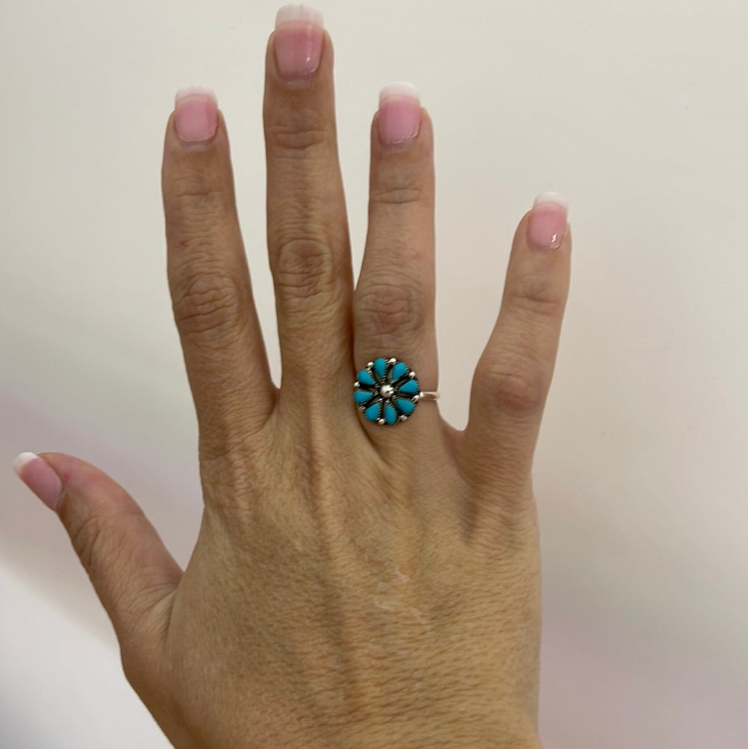 Turquoise Cluster Ring