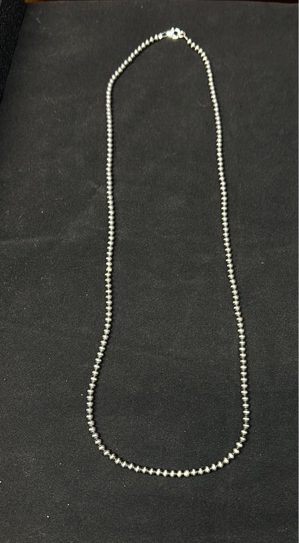 28” 4mm Navajo Pearls
