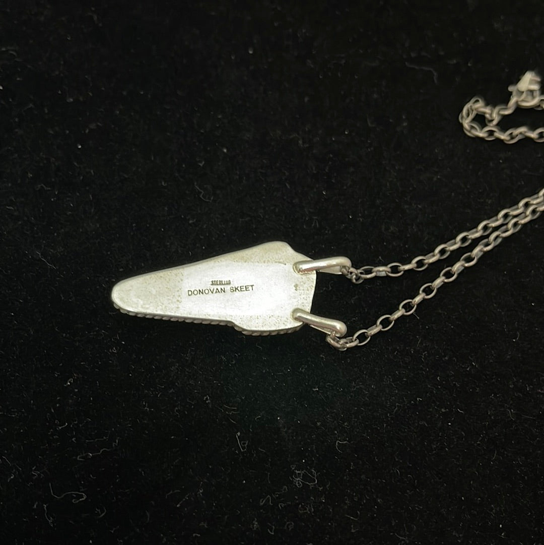 Statement lightning bolt necklace silver | fizzgoespop
