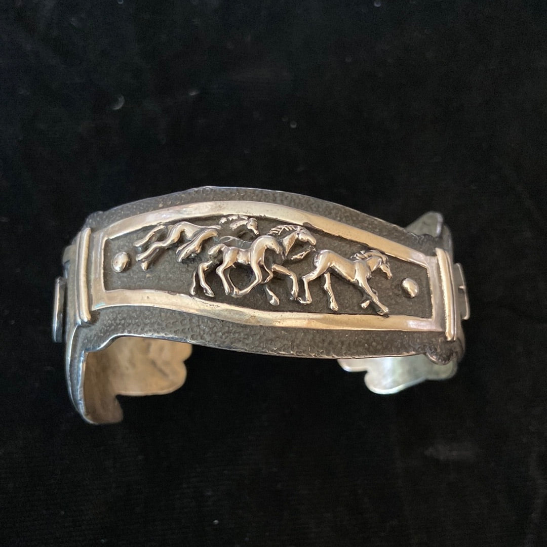 Sterling Silver Horse Bracelet