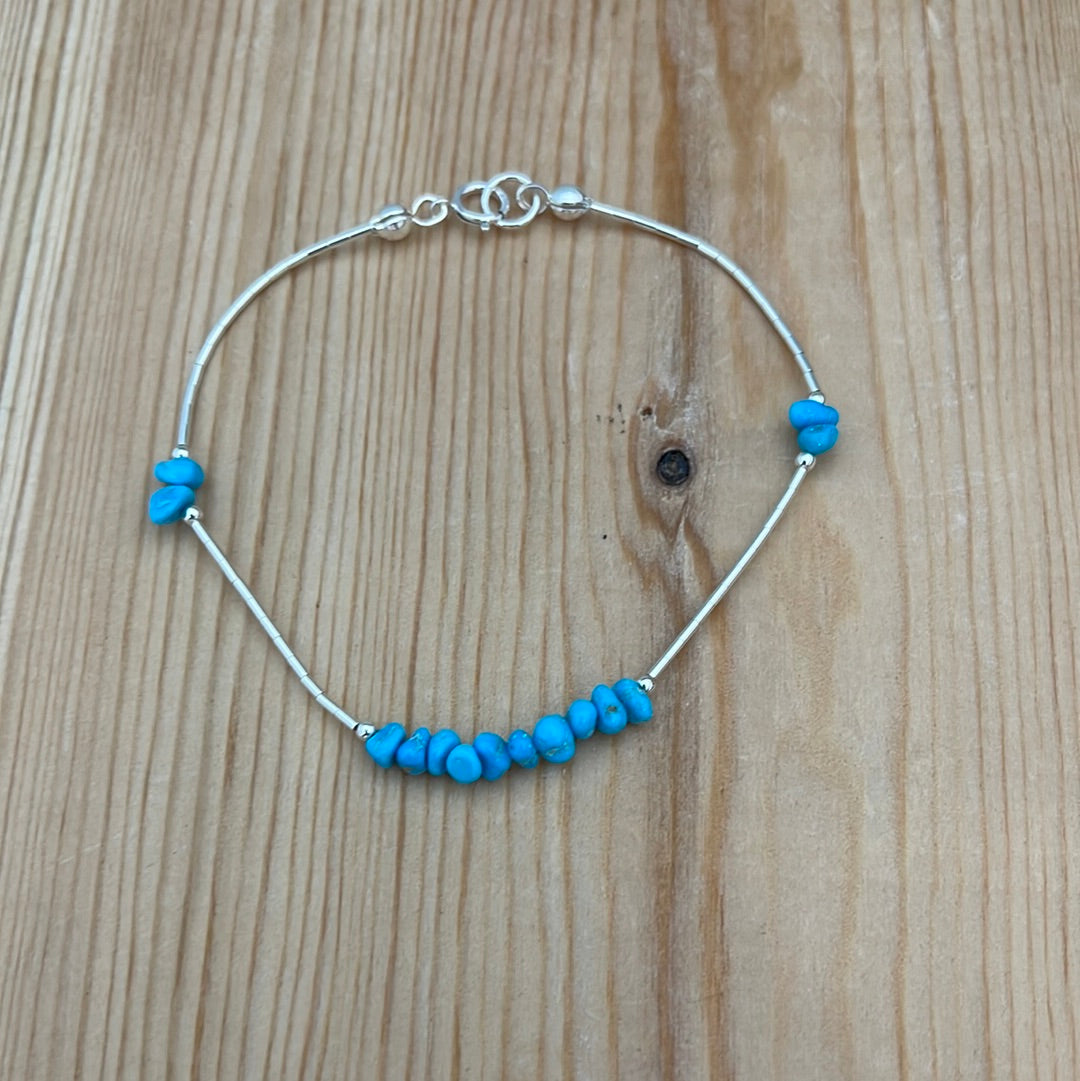 Sleeping Beauty Turquoise 7” Bracelet