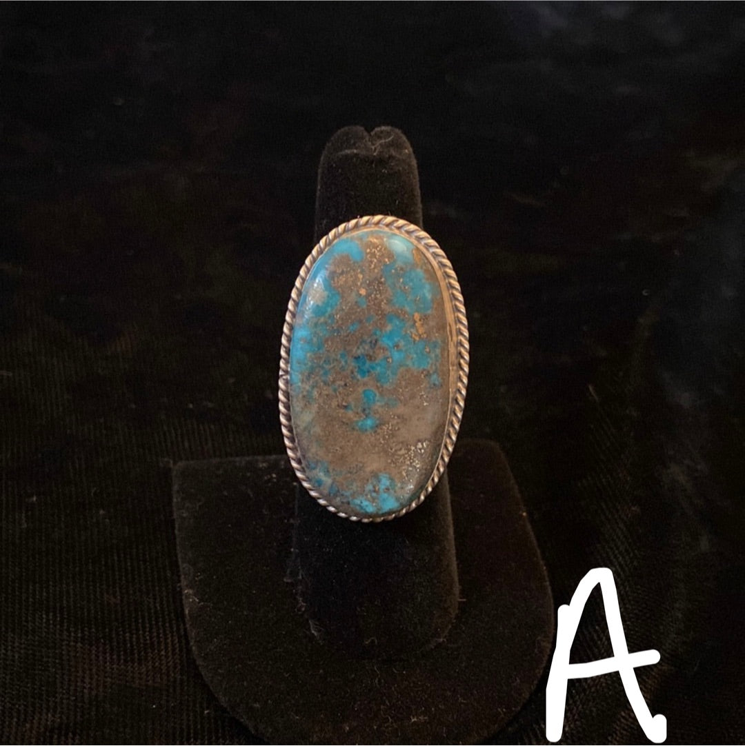 7.0 Persian Turquoise Ring