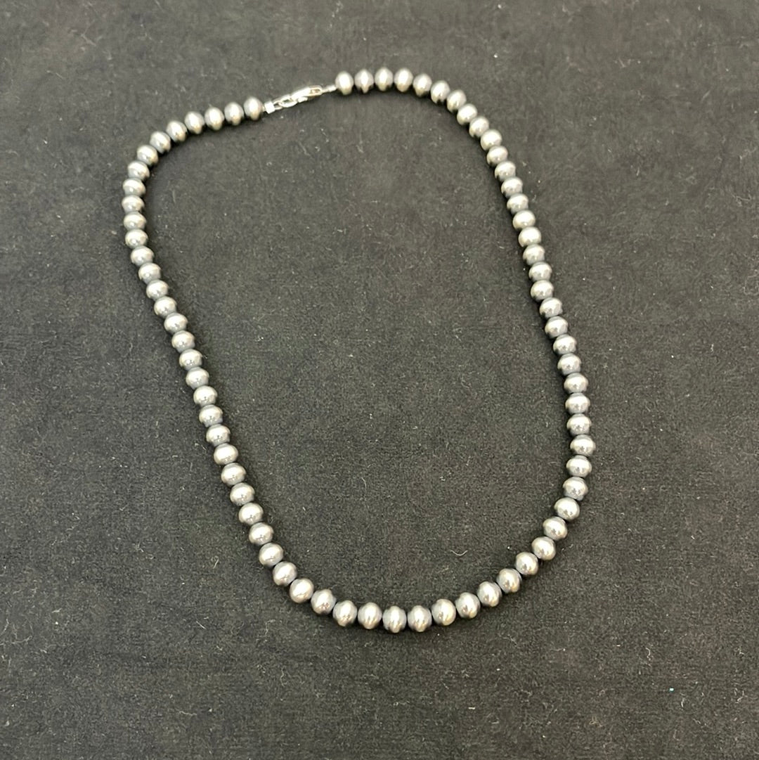 17" 6mm Navajo Pearls