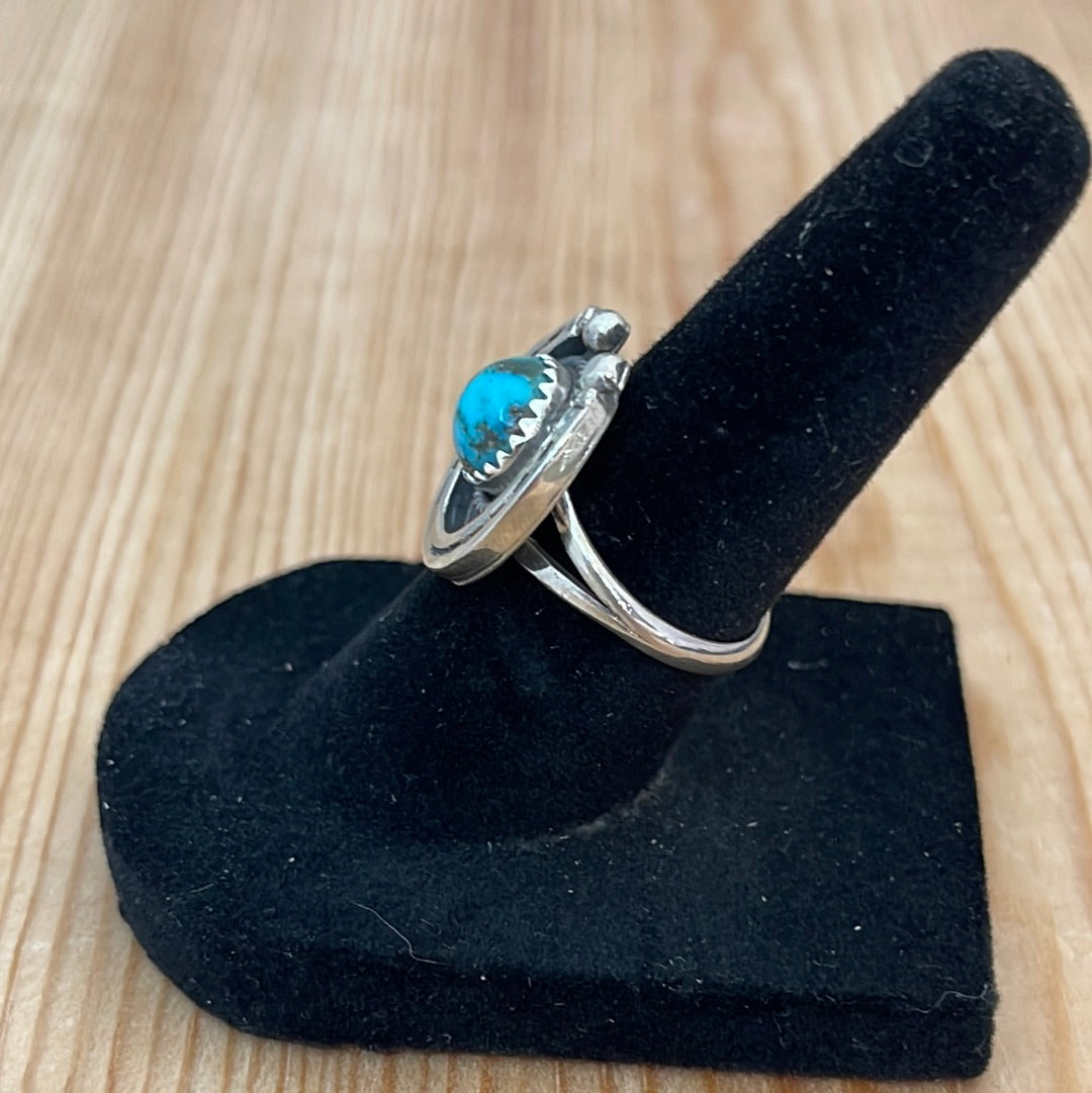 Horseshoe Sleeping Beauty Turquoise Ring