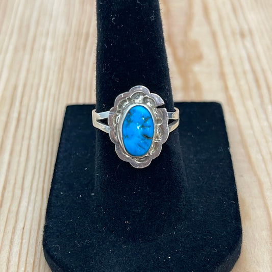 Size 6.5- Vintage Sleeping Beauty Turquoise Ring