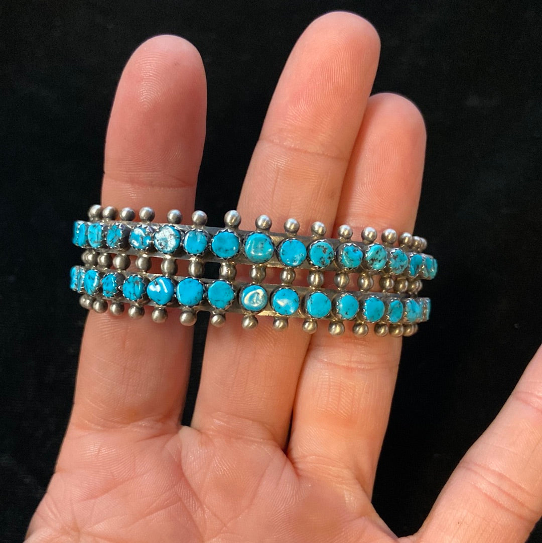 Native American made Sleeping Beauty Turquoise Bracelet