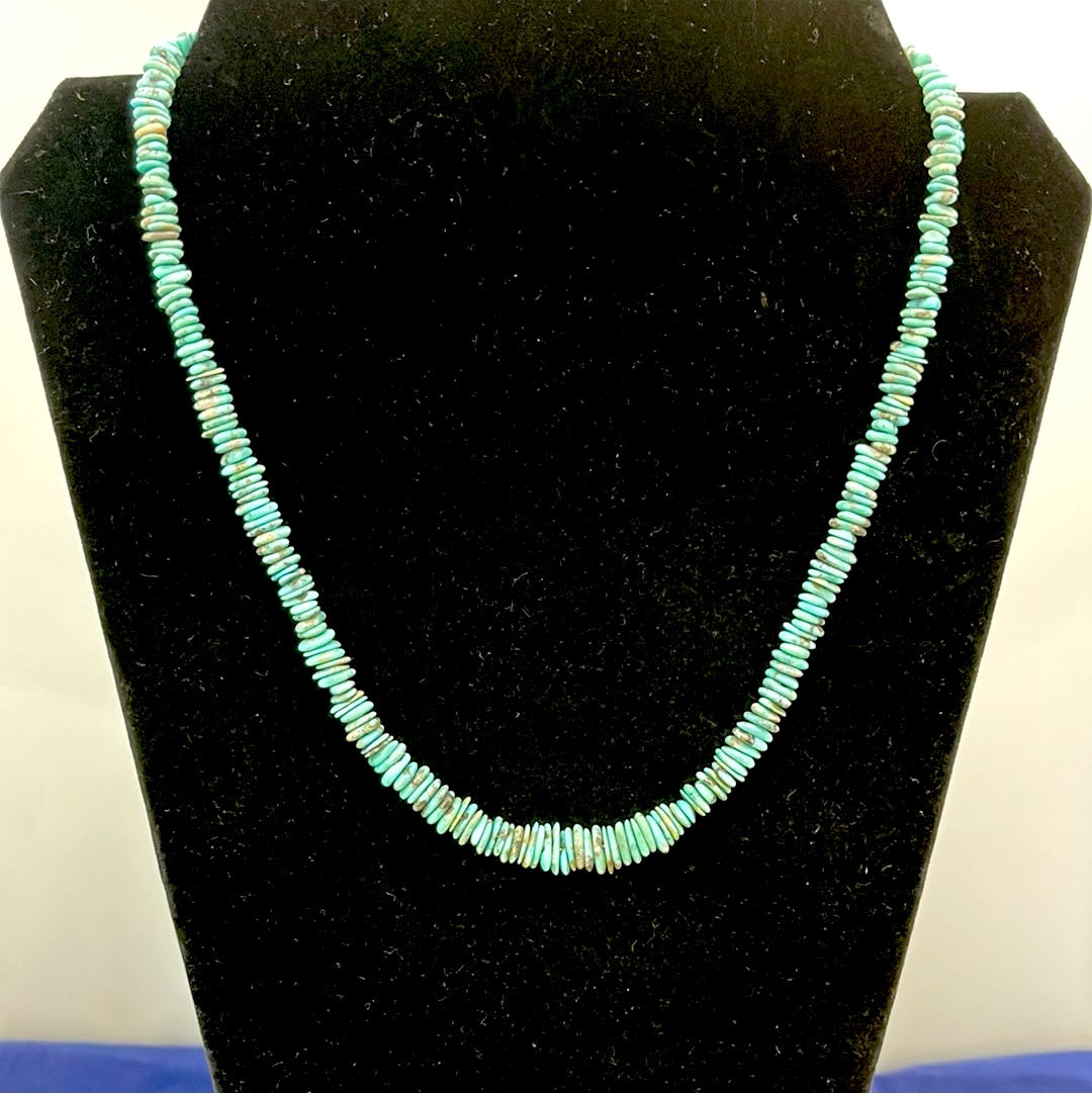LOT 65 10/15 Natural Dry Creek Turquoise 20 Inch Necklace