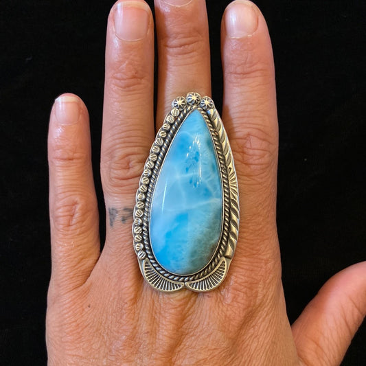 Larimar Ring size 11.0