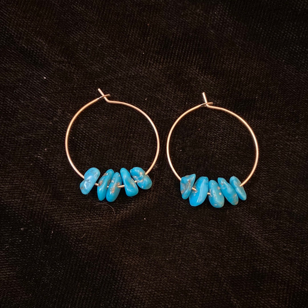 The Perfect Turquoise Hoop Earrings