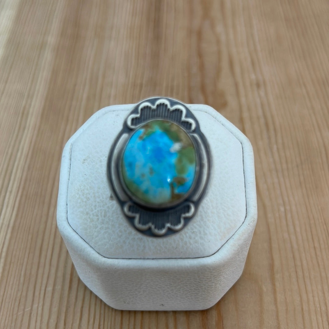 8.5 - Sonoran Gold Turquoise Round Ring