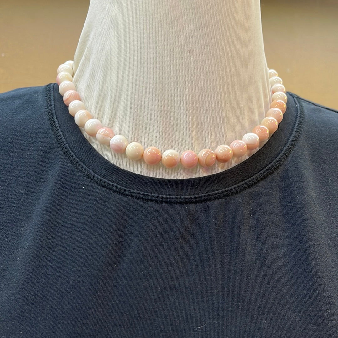 Cotton Candy (Pink Conch Shell) 17” Necklace