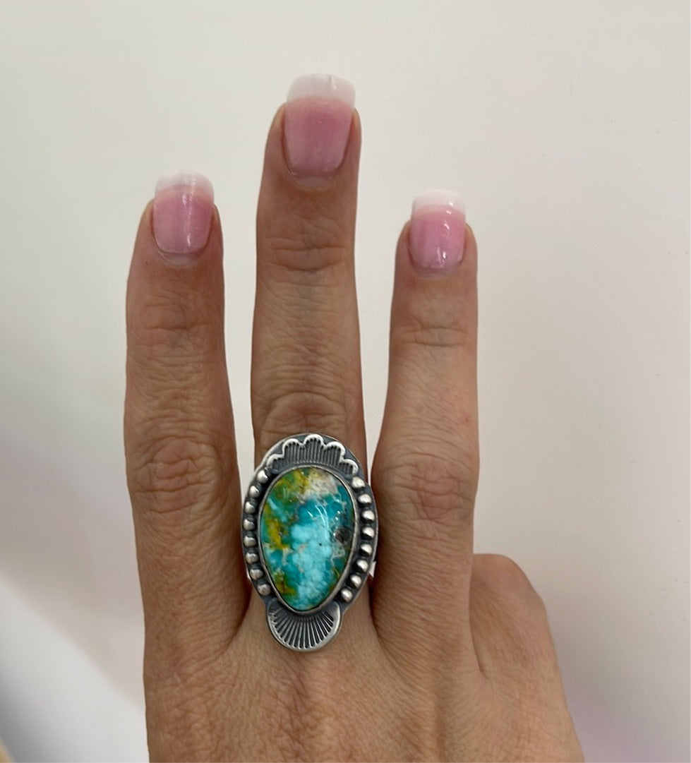 9.0 - Sonoran Gold Turquoise Ring