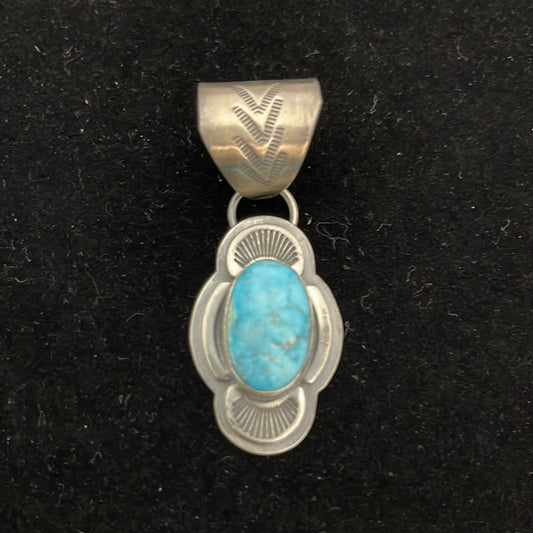 Sonoran Rose Turquoise Pendant