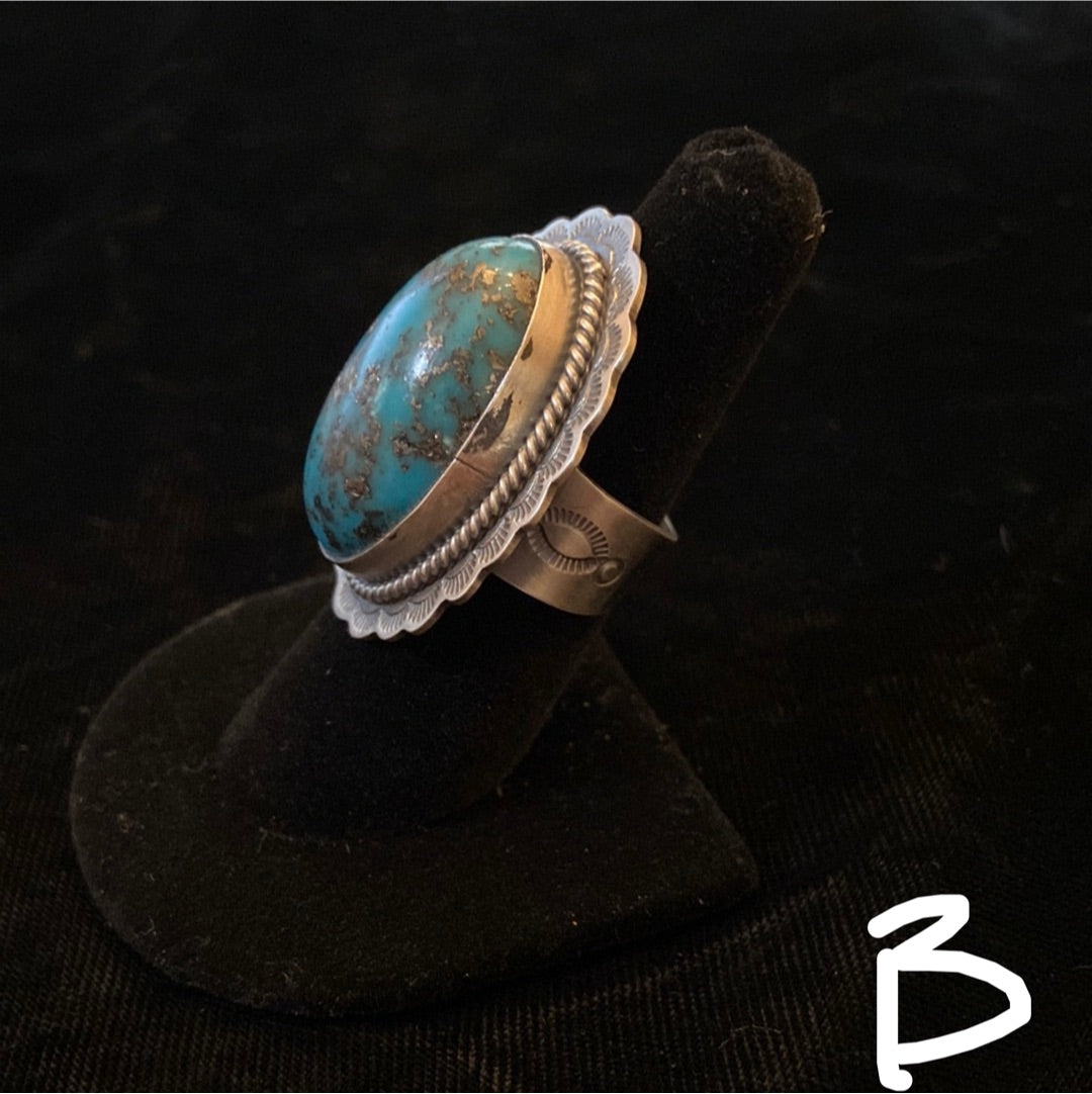 7.0 Persian Turquoise Ring