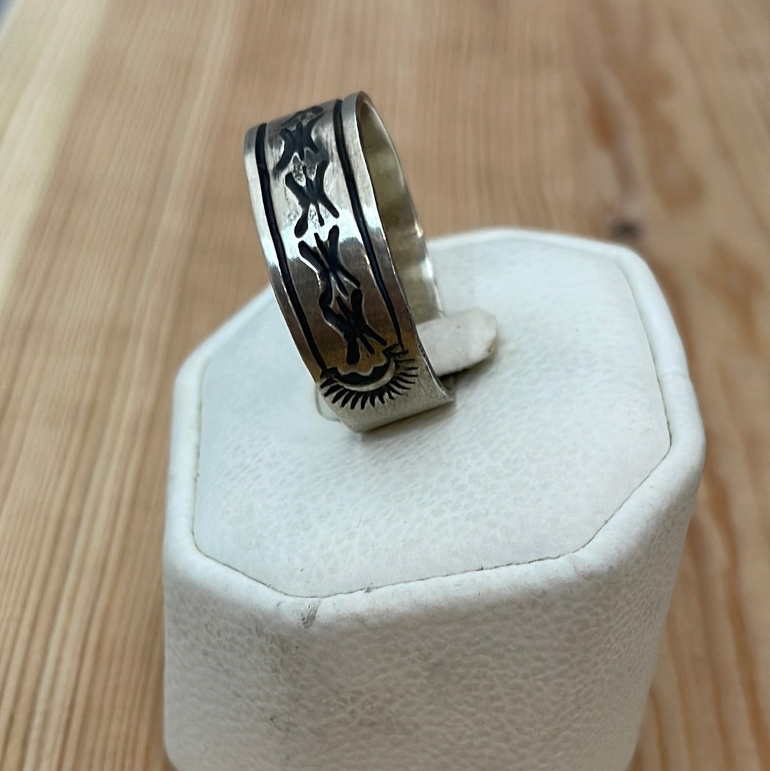 Size 15 - Stamped Band Ring