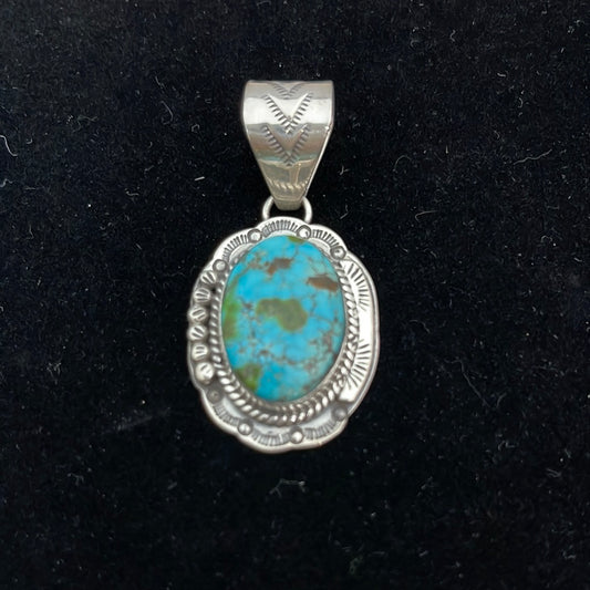 Sonoran Gold Turquoise Oval Cabochon Pendant