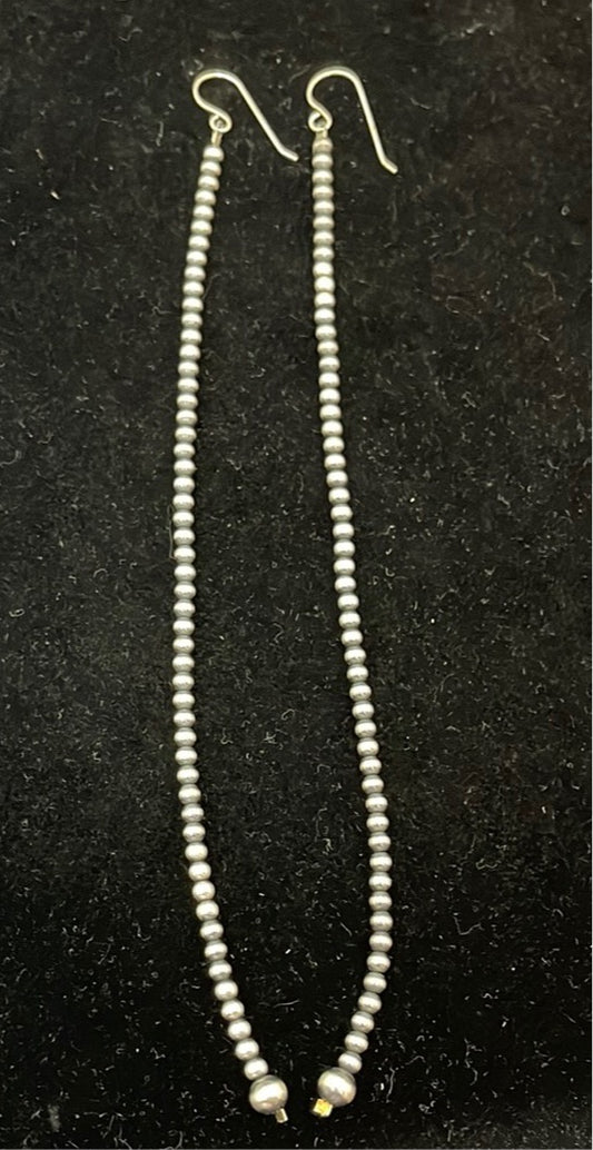 Long Navajo Pearl Hook Earrings