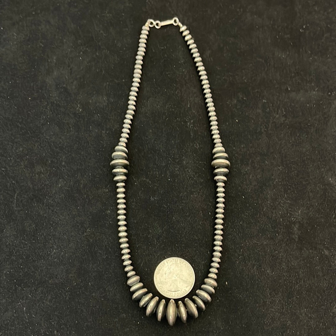 Handmade Graduated Navajo Pearl 18" Necklace