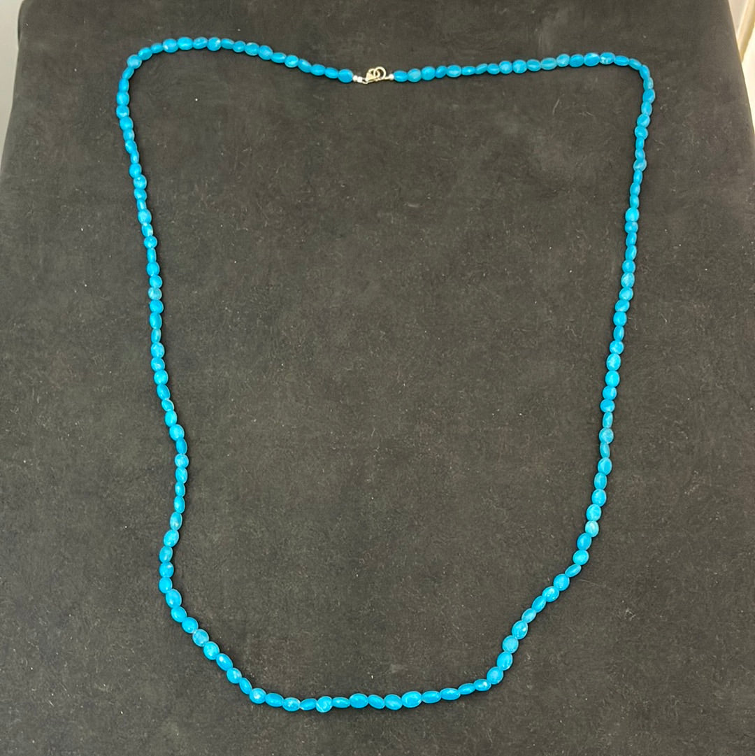 Natural Turquoise Bead 40" Necklace