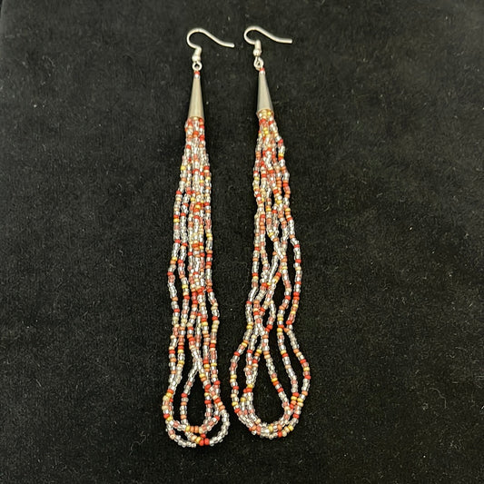 Seed Bead Hook Earrings