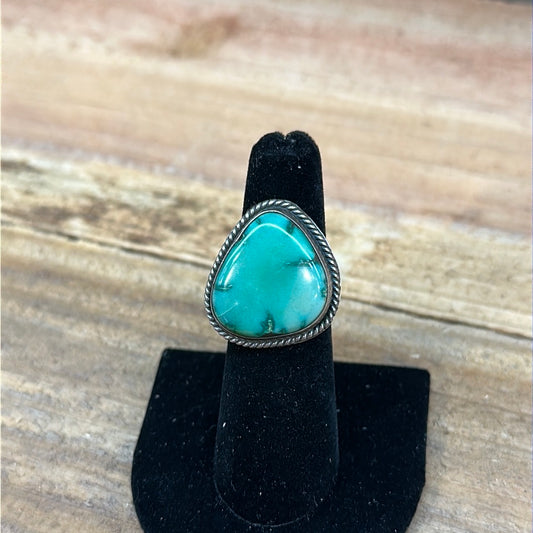 Vintage Carico Lake Turquoise Ring 5.5