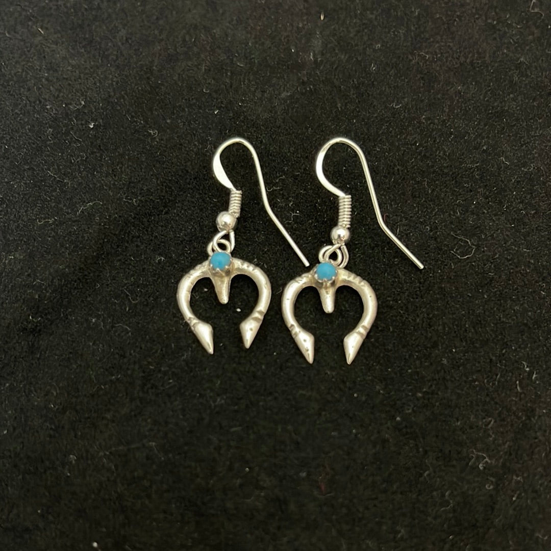 Sleeping Beauty Turquoise on Naja Hook Earrings