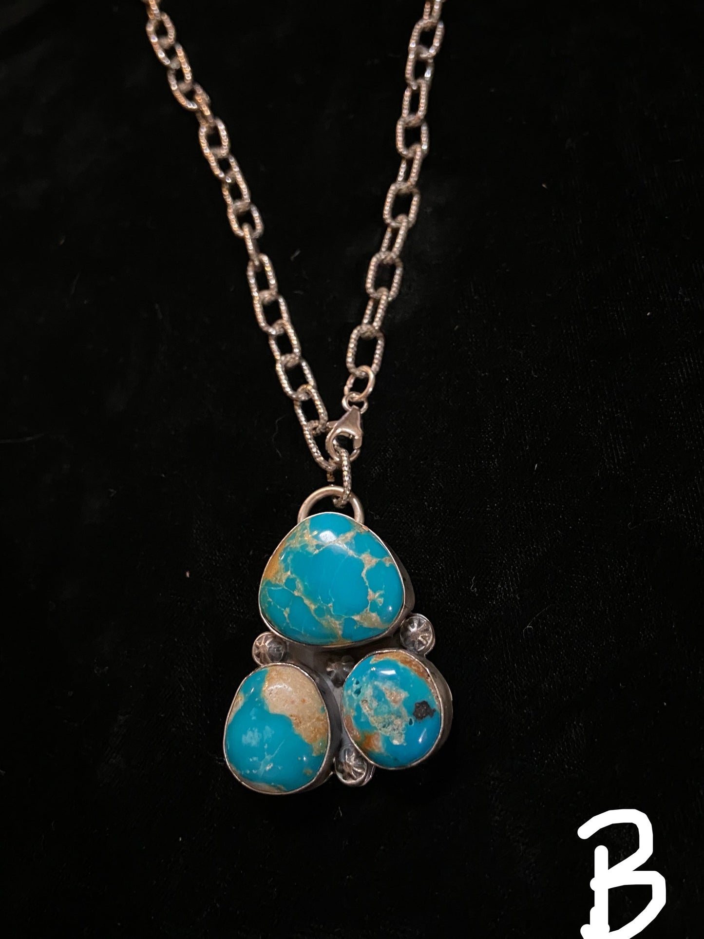 White Water Turquoise Lariat Necklace