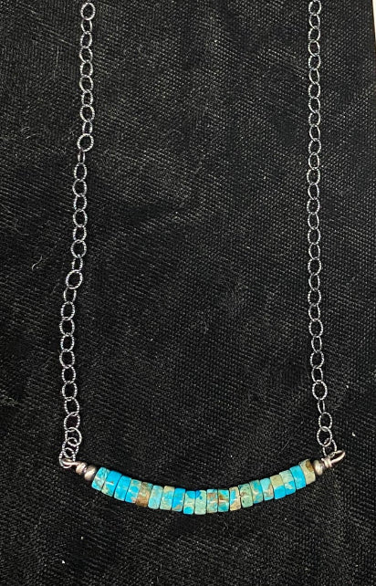 Turquoise Heishi Bead necklace