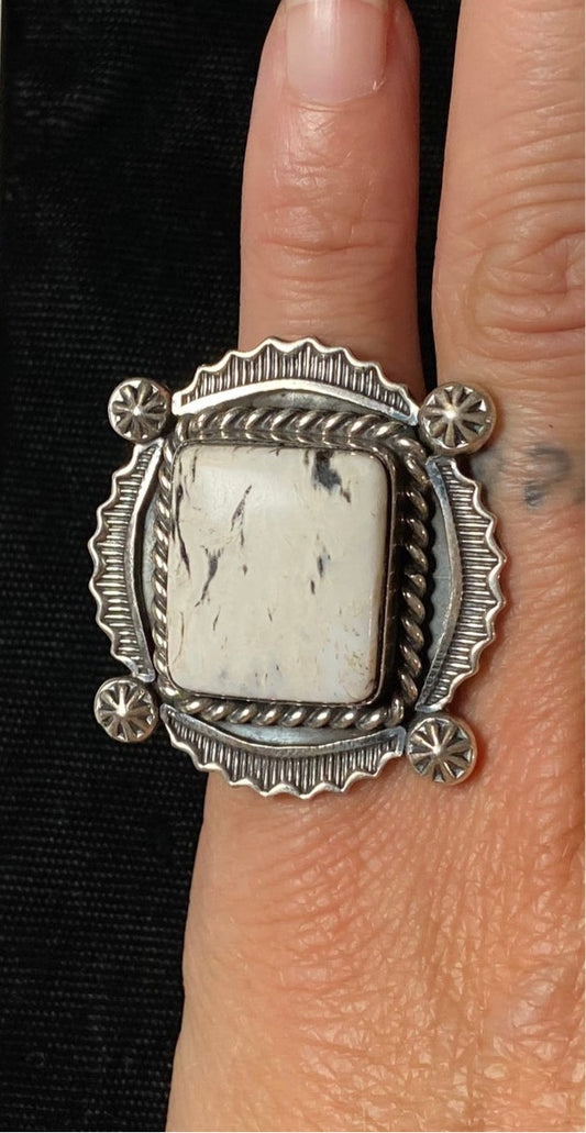 White Buffalo Size 5.0 Ring