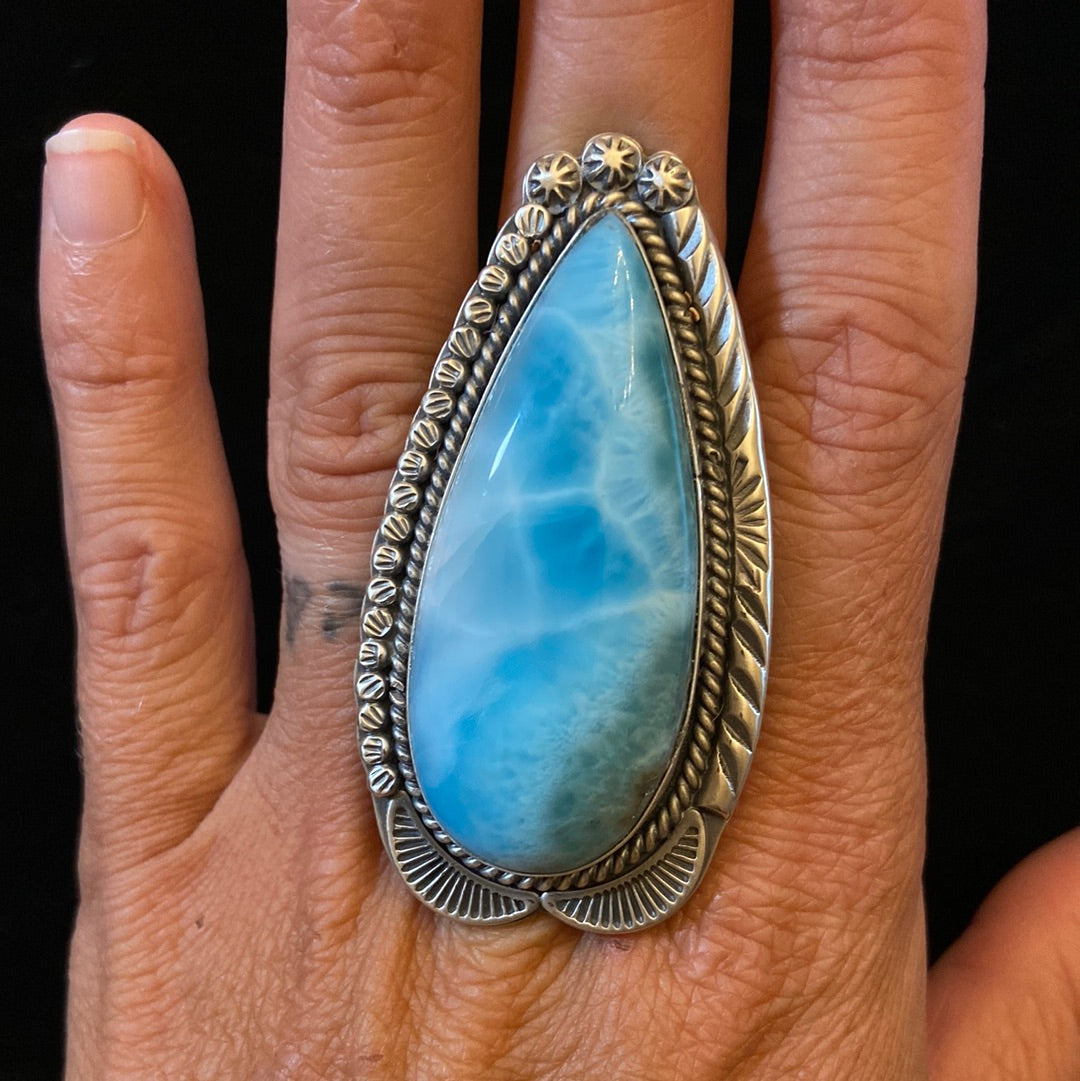 Larimar Ring size 11.0