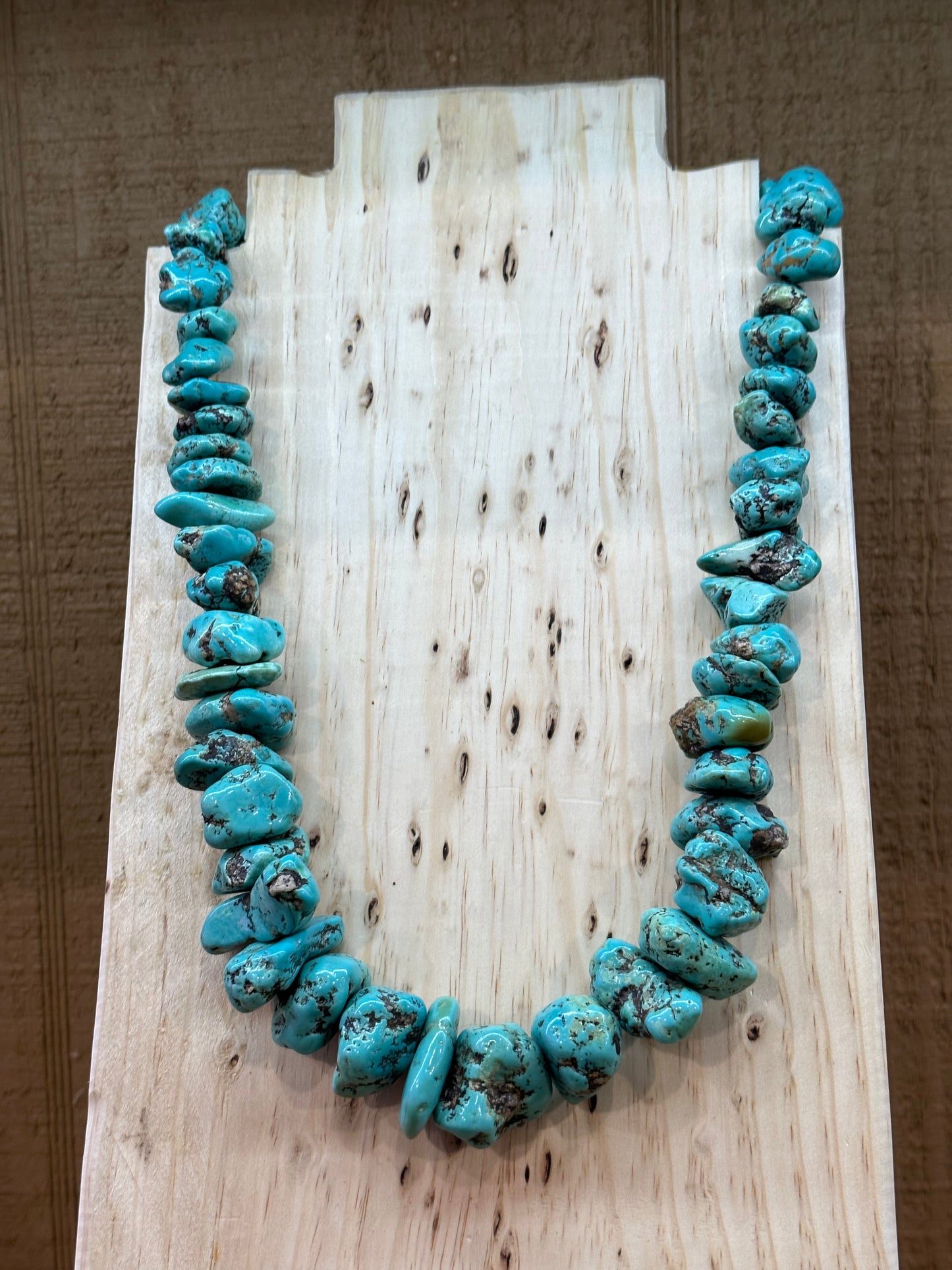 RARE Fox Turquoise Nugget Strung Necklace