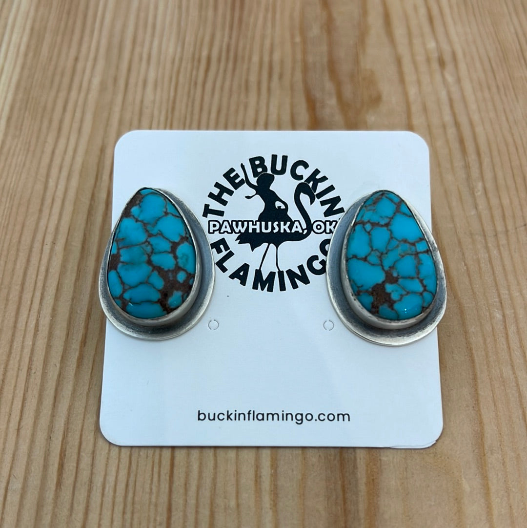 Egyptian Turquoise Post Earrings