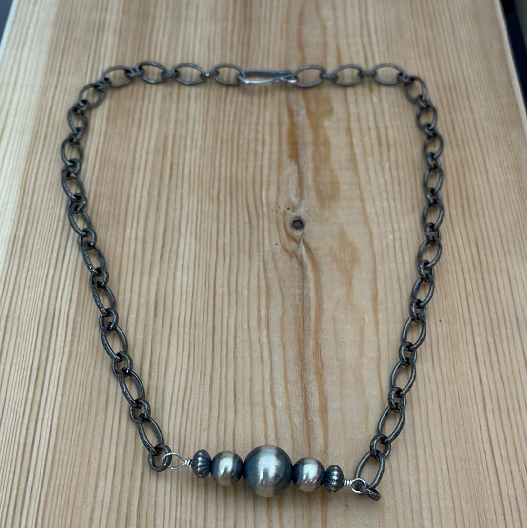 18” Necklace with Navajo Pearls
