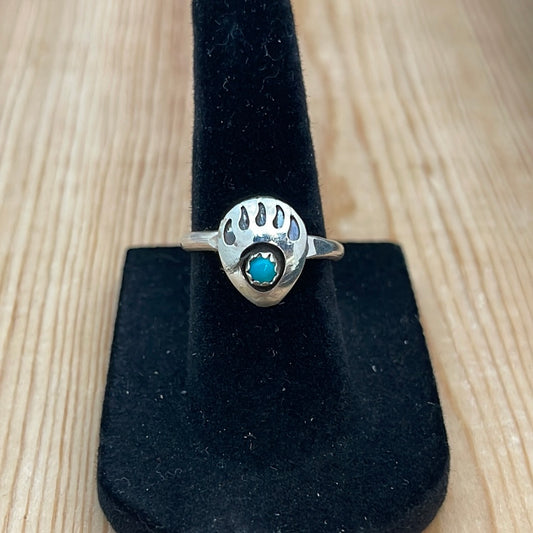 Bear Paw Turquoise Ring