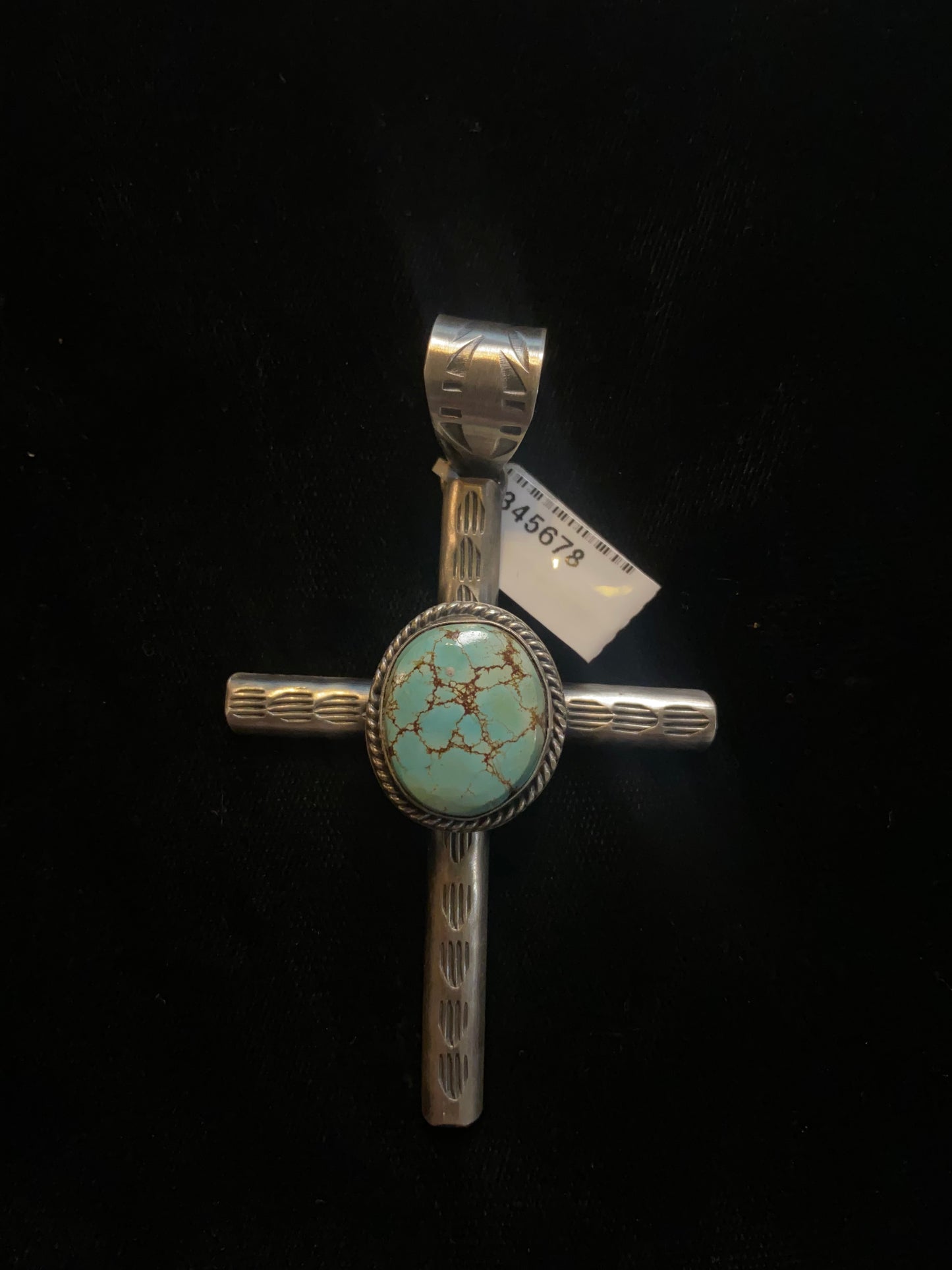 Golden Hills Turquoise Cross Pendant