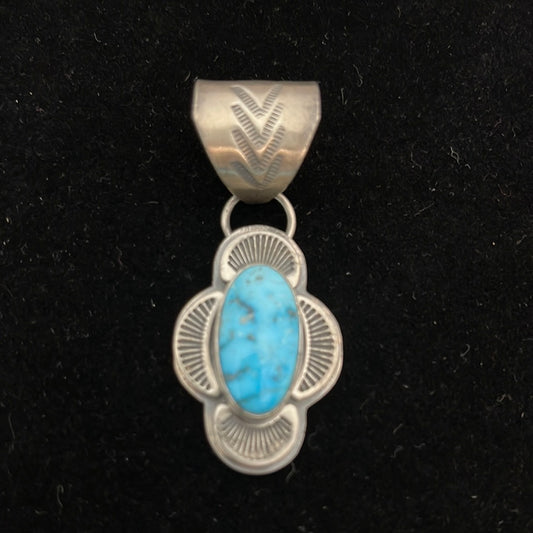 Sonoran Rose Turquoise Pendant