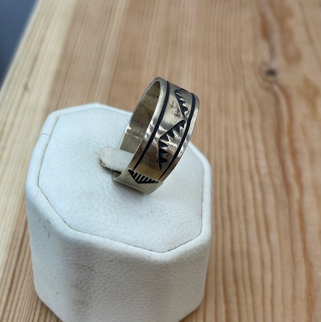 Size 14 - Stamped Band Ring