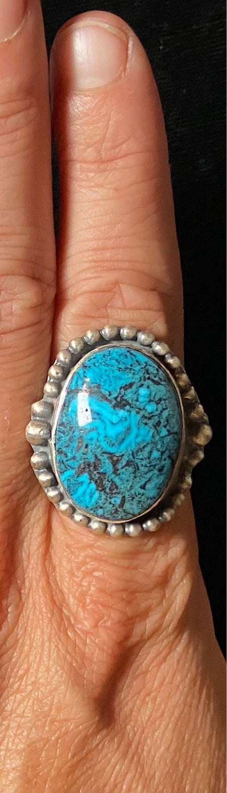 Smokey Mountain Turquoise size 9.0 Ring
