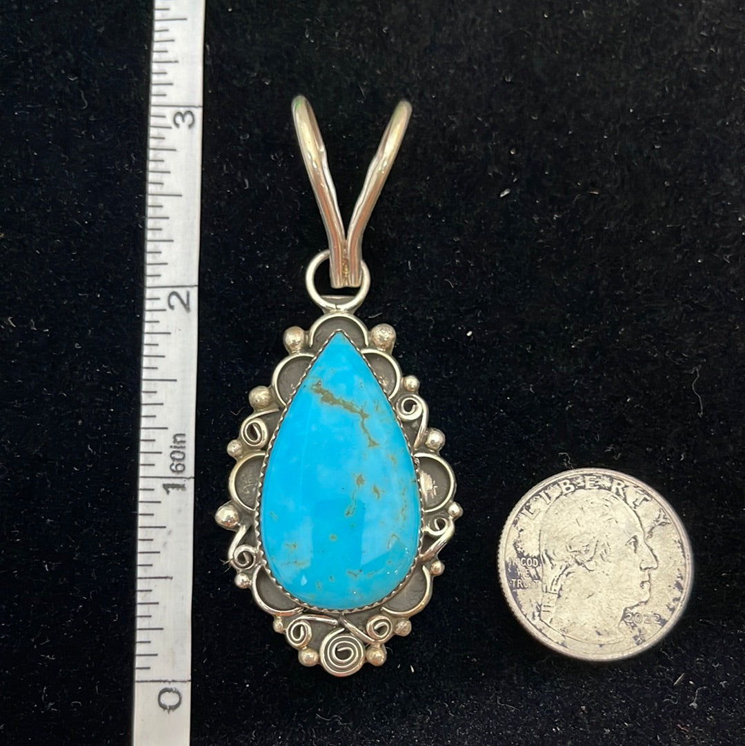 Vintage Kingman Turquoise Pendant