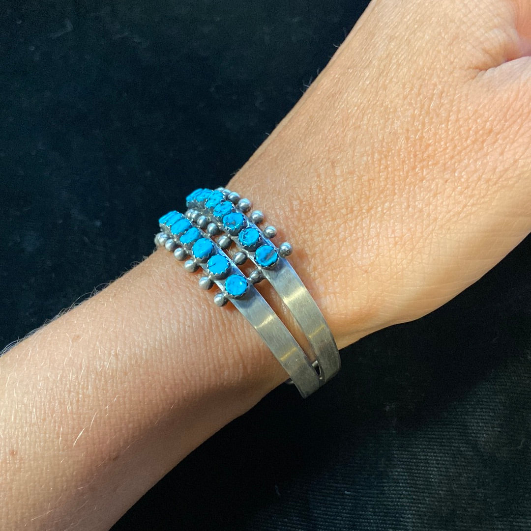 Native American made Sleeping Beauty Turquoise Bracelet