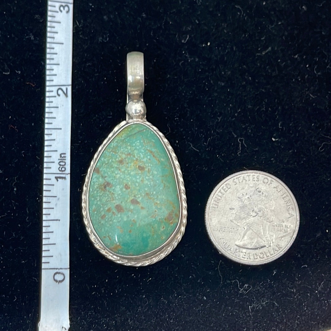 Vintage Emerald Valley Turquoise Pendant