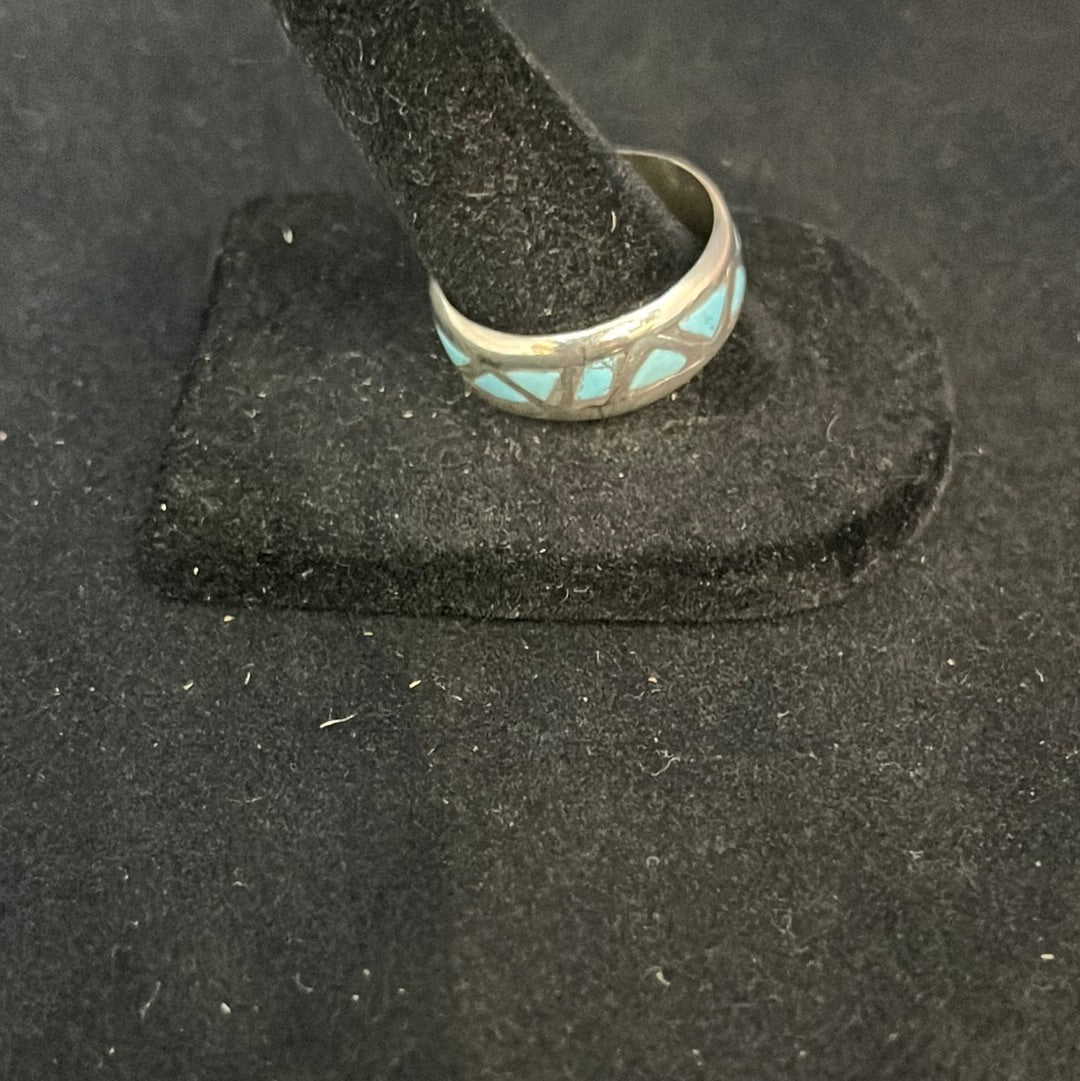 Turquoise Inlay Band Ring